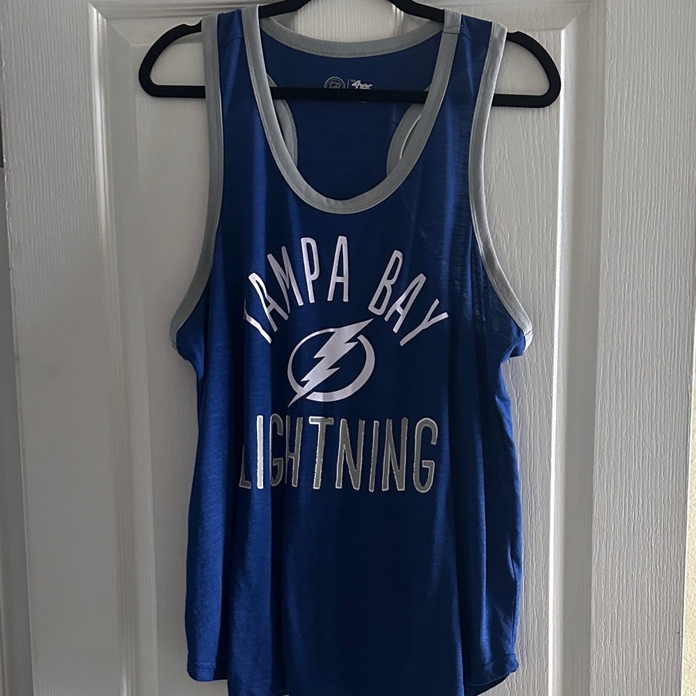 G III 4her by Carl Banks Tampa Bay Lightning Blue Tank Top